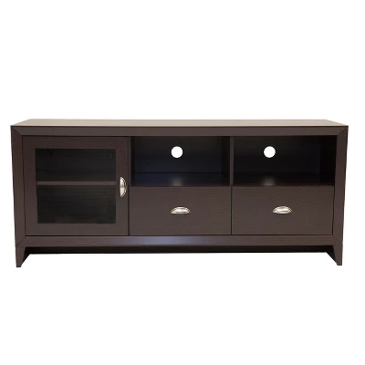 Modern TV Stand For TVs Up To 60" With Storage Dark Brown - Techni Mobili 4 Modern TV Stand For TVs Up To 60" With Storage Dark Brown - Techni Mobili - Image 2