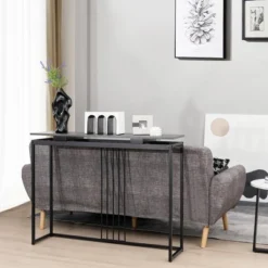 Costway Console Entrance Couch Table Narrow Faux Marble Top For Living Room, Hallway -Lush Living Store GUEST c7aa0494 c27b 4c5c a06c 1dfcfb91c09c