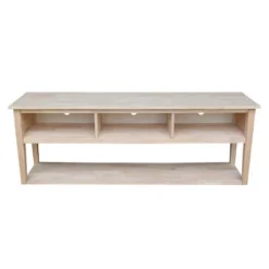 Concepts TV Stand For TVs Up To 80" Light Brown - International Concepts -Lush Living Store GUEST c7b1999c 7f52 4f67 a604 7c6051de586d