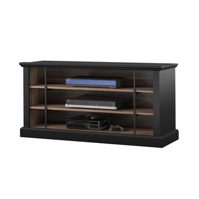 Hoffman Rustic TV Stand For TVs Up To 50" Black And Walnut - Room & Joy 6 Hoffman Rustic TV Stand For TVs Up To 50" Black And Walnut - Room & Joy - Image 4
