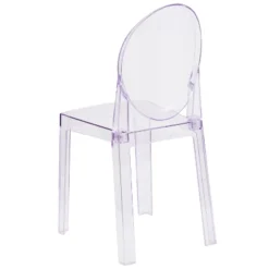 Flash Furniture Ghost Chair With Oval Back In Transparent Crystal -Lush Living Store GUEST c85ec33f 9a9e 4e02 9707 6ea8e050c506