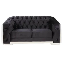 71" Pyroden Loveseat Black Velvet/Chrome Finish - Acme Furniture 11 71" Pyroden Loveseat Black Velvet/Chrome Finish - Acme Furniture -Lush Living Store GUEST c86b059a 02d2 4e59 a483 6928dfc0ed6c