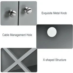 Costway Free Standing TV Cabinet Wooden Console TV Media Entertainment -Lush Living Store GUEST c91289b1 99e8 4e1e 949f 66a8fff097e3