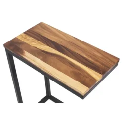 BirdRock Home Acacia Wood TV Tray C Shaped Side Table -Lush Living Store GUEST c91c1af8 9d68 47e3 9925 4ff56f3c8429