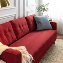 76" Mikhail Sofa Ruby Red - Zinus -Lush Living Store GUEST c96a49de e05e 4e27 b4b7 db8389820513