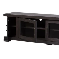 Viveka Wood Cabinet With 2 Glass Doors And 2 Doors TV Stand For TVs Up To 75" Dark Brown - Baxton Studio 6 Viveka Wood Cabinet With 2 Glass Doors And 2 Doors TV Stand For TVs Up To 75" Dark Brown - Baxton Studio -Lush Living Store GUEST c977b795 19e4 41ed bf51 3dc561e583f0