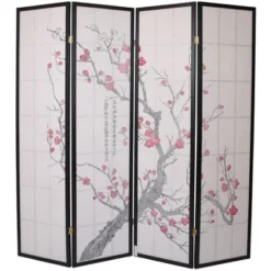 Legacy Decor Room Divider Privacy Screen Panel Blossom Shoji Design