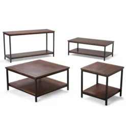 Rhonda Solid Mango Wood TV Stand For TVs Up To 66" Dark Cognac Brown - WyndenHall -Lush Living Store GUEST ca62d8de 9ded 4499 82b6 8d6f631755d9