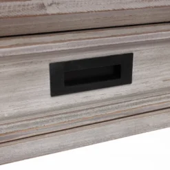 LuxenHome Gray Wood 2-Drawer 1-Shelf Console And Entryway Table -Lush Living Store GUEST ca6599cd 8c6e 49aa bc5d b2c70dfe6b9b