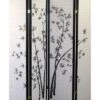 4 Panel Room Divider Black/White - Ore International