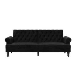 Cassidy Upholstered Futon - Paris Hilton X The Novogratz -Lush Living Store GUEST caa17917 e7cf 4840 a55d 9db690d3402b