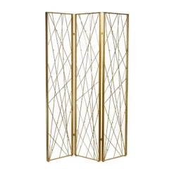 Glam Metal Geometric Room Divider Screen Gold - Olivia & May -Lush Living Store GUEST caf45fa2 c568 45b1 ad5d 8899f9782e3c