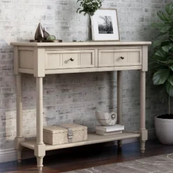 Console Table With Storage Drawers And Bottom Shelf-ModernLuxe -Lush Living Store GUEST cb030a83 4639 4b7f 9e72 6b04f7e594a3