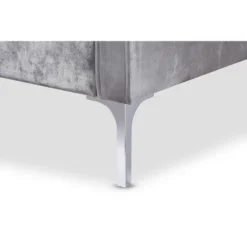 Baxton Studio Clara Velvet Fabric Upholstered 2 Seater Loveseat Gray - BaxtonStudio 12 Baxton Studio Clara Velvet Fabric Upholstered 2 Seater Loveseat Gray - BaxtonStudio -Lush Living Store GUEST cb140ed4 6f0f 426a aa02 ed4e4e41ca90