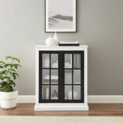 Cecily Stackable Storage Pantry White/Matte Black - Crosley -Lush Living Store GUEST cb30c0cf 4429 4b34 a5d7 311fa2076339