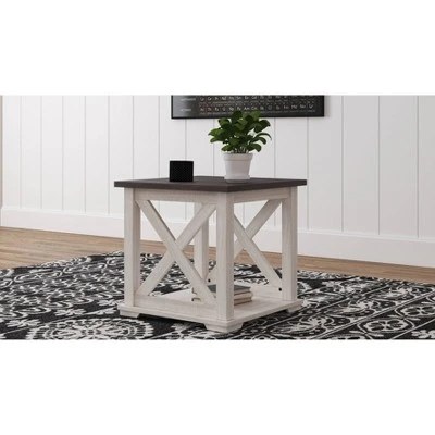 Dorrinson End Side Table White/Black/Gray - Signature Design By Ashley 3 Dorrinson End Side Table White/Black/Gray - Signature Design By Ashley