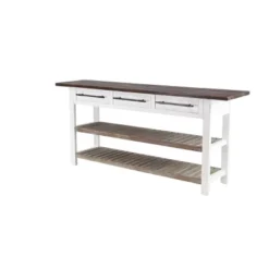 Farmhouse Wood Rectangle Console Table White - Olivia & May -Lush Living Store GUEST cb72f1cf a379 470d 9c93 4253db04c3d1
