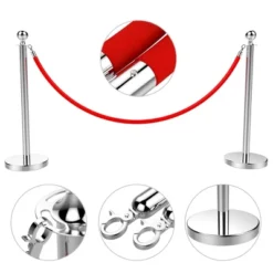 Yaheetech 2pcs Ball Top Stainless Steel Stanchion Posts -Lush Living Store GUEST cb74bc8a 030f 4ee9 af56 e58e60538063