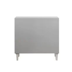 Lucy 2 Door Abstract Modern Accent Chest Silver - Madison Park -Lush Living Store GUEST cbebea04 b6ab 43d5 a89c dd360e239c53
