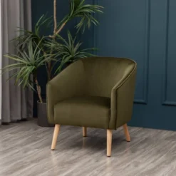 Modern Barrel Accent Chair - WOVENBYRD -Lush Living Store GUEST cc18e120 5f87 4918 b5e2 cba40e5fe081