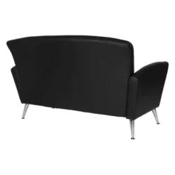 Loveseat With Chrome Legs Dillon Bonded Leather - OSP Home Furnishings -Lush Living Store GUEST cc61e6d0 8a4e 46dc a49d 992d1db7d857