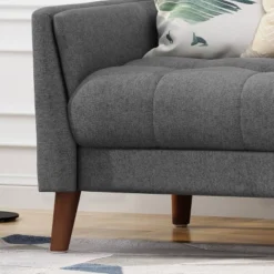Candace Mid Century Modern Loveseat Dark Gray - Christopher Knight Home -Lush Living Store GUEST cc6b8d49 eb2f 4e37 b808 7dfc8292f099
