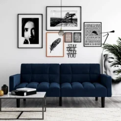 Holly Convertible Sofa Sleeper Futon With Arms - Room & Joy -Lush Living Store GUEST ccc71ce8 352d 4753 b4bf 28b38d6097d1