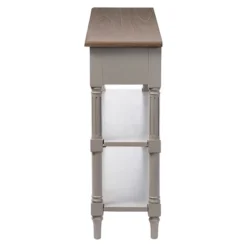 Edouard French Provincial Style Console Table With 2 Drawers - White/Light Brown - Baxton Studio -Lush Living Store GUEST ccf10cc3 c2c7 4d45 95aa 9fe7ca29947b