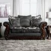 Danbury Rolled Arm Loveseat - HOMES: Inside + Out