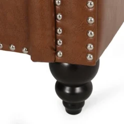 Drury Contemporary Channel Stitch 3 Seater Sofa With Nailhead Trim - Christopher Knight Home -Lush Living Store GUEST cd75584c 59be 4098 99e5 a1457227f4f8