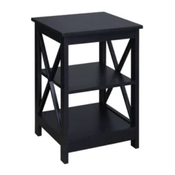 Oxford End Table With Shelves - Breighton Home -Lush Living Store GUEST cde6b0a1 2c84 4dd8 99c9 ef01f3779f44