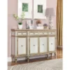 Lucas 3 Drawer 4 Door Credenza Champagne - Treasure Trove Accents