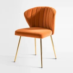 Emma Side Chair With Metal Legs For Living Room And Bedroom Velvet Accent Chair| KARAT HOME -Lush Living Store GUEST ce7ceae0 668a 49a9 83a0 caeca3067e40