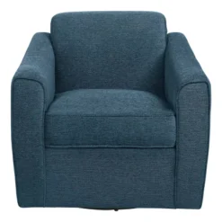 Cassie Swivel Arm Chair Navy - OSP Home Furnishings