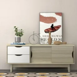 Costway TV Stand For TV Up To 60'' Media Console Table Storage With Doors Walnut/Oak 15 Costway TV Stand For TV Up To 60'' Media Console Table Storage With Doors Walnut/Oak -Lush Living Store GUEST ce944035 5d3b 4013 aba3 282933fc3074