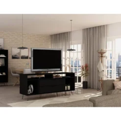 Rockefeller TV Stand For TVs Up To 60" - Manhattan Comfort