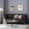 Brockbank Modern Faux Leather 3 Seater Sofa With Pillows - Christopher Knight Home -Lush Living Store GUEST cfa3e293 9c9c 416b a5d7 2856b5739b48