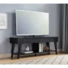 FC Design 60"W Contemporary TV Stand With Two Drawers And Rounded Corners In Black Finish -Lush Living Store GUEST d00b2551 1b12 4834 9fc6 c3f960b717fe