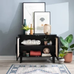 Leilani Cane Console Table - Powell -Lush Living Store GUEST d011d9b4 20d0 4c01 b0f0 02054ed7a843