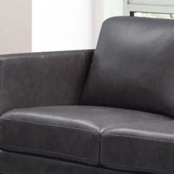 Woodstock Mid-Century Top Grain Leather Loveseat - Abbyson Living -Lush Living Store GUEST d0815e18 eb23 41b8 ba4d 3b1d21f1f3aa
