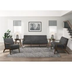 Carlson Velvet Upholstered Loveseat In Dark Gray And Dark Walnut - Lexicon 10 Carlson Velvet Upholstered Loveseat In Dark Gray And Dark Walnut - Lexicon -Lush Living Store GUEST d09938a6 146a 4f25 b813 18d3bf0ba827