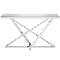 Drubeck Mirrored Rectangle Sofa Table Chrome - HOMES: Inside + Out 10 Drubeck Mirrored Rectangle Sofa Table Chrome - HOMES: Inside + Out -Lush Living Store GUEST d0cc6d9c 4c89 4a30 8ff3 51832c72fc5d