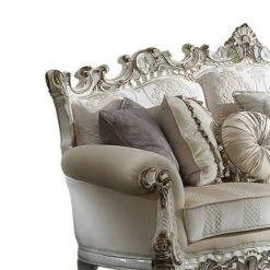 84" Picardy Li Fabric Sofa Antique Pearl - Acme Furniture -Lush Living Store GUEST d10b1c20 5fd7 439c b03f cc9c75bdcd5b