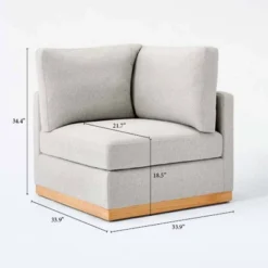 Woodland Hills Modular Sectional Corner Light Gray - Threshold™ Designed With Studio McGee 23 Woodland Hills Modular Sectional Corner Light Gray - Threshold™ Designed With Studio McGee -Lush Living Store GUEST d13a80c0 94a7 4a14 807c 01f454d7e453