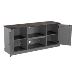 54" Farmhouse Two-Tone TV Stand For TVs Up To 65" Gray - Home Essentials -Lush Living Store GUEST d1586658 54f3 4d86 a814 2b5d8cddcabe