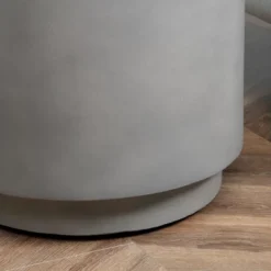 HOMCOM Lightweight Accent Table With Concrete Finish, Round Side Table With 4 Adjustable Feet For Indoor, Outdoor, Light Gray -Lush Living Store GUEST d15e90f2 edea 4911 9f47 d09363bce6da