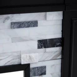 Dalmen Marble Fireplace Black - Aiden Lane -Lush Living Store GUEST d171a0f3 d0af 45a3 a3e7 5872123c3fba