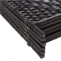 Legacy Decor 3, 4, 5, 6, Or 8 Panels Diamond Weave Bamboo Fiber Privacy Partition Screen, Black, Brown, Red/Honey, Or Beige Color