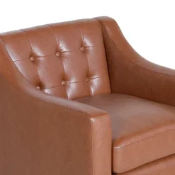 Deanna Contemporary Faux Leather Tufted Accent Chair - Christopher Knight Home -Lush Living Store GUEST d24f74b7 da7a 499e af55 1251a1ad4707