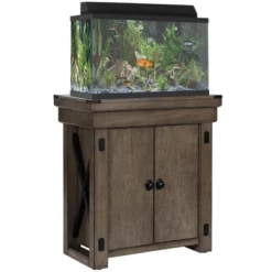 Wildwood 20 Gallon Aquarium Or Terrarium Tank Stand, Rustic Gray - Ollie & Hutch 20 Wildwood 20 Gallon Aquarium Or Terrarium Tank Stand, Rustic Gray - Ollie & Hutch -Lush Living Store GUEST d29025a9 9715 4462 8055 9668e844573e